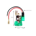 Car lighter / cigarette socket, for 12V, lighter included, green color